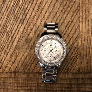 Women’s Silver Stainless Steel Bulova Watch